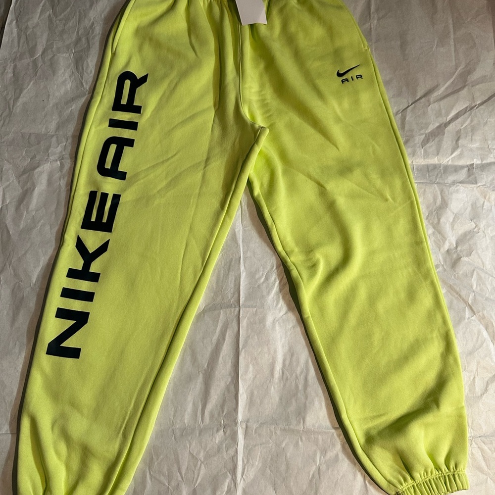 Nike Air Lime Green Joggers - Picture 2 of 7